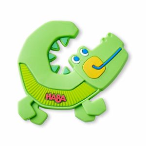 Crocodile Silicone Teething Toy  |  Grasping + Teething Toys