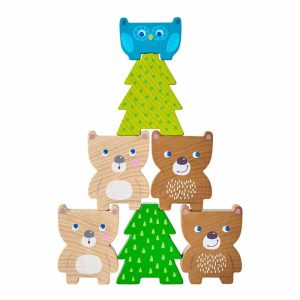 Forest Friends Stacking Toy  |  Wooden Building Blocks