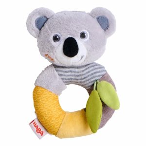 Koala Grasping Toy & Rattle  |  Plush Baby Toys