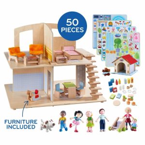 Little Friends Family Fun Dollhouse Bundle With Doghouse  |  Little Friends Animals