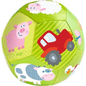 On The Farm, 4 1/2″ Soft Baby Ball  |  Plush Baby Toys