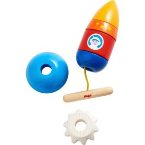 Rocket 6 Piece Threading Toy  |  Lacing Toys + Motor Skills