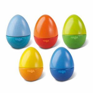 Set Of 5 Wooden Musical Eggs  |  Musical Toys