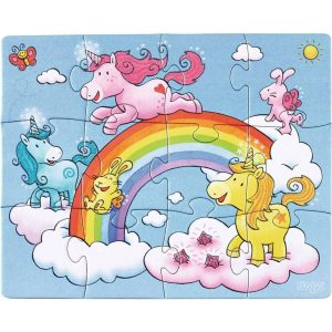 Unicorn Glitterluck Set Of 3 Puzzles  |  Puzzles