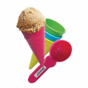 Ice Cream 5 Piece Set With 4 Cones And A Scoop  |  Spielstabil Outdoor Toys