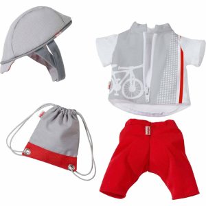 Bike Time Dress Set For 12″ Soft Dolls  |  Doll Clothes + Accessories